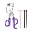 Eyelash Curlers with Comb and Eyeliner Brushes,Light Purple