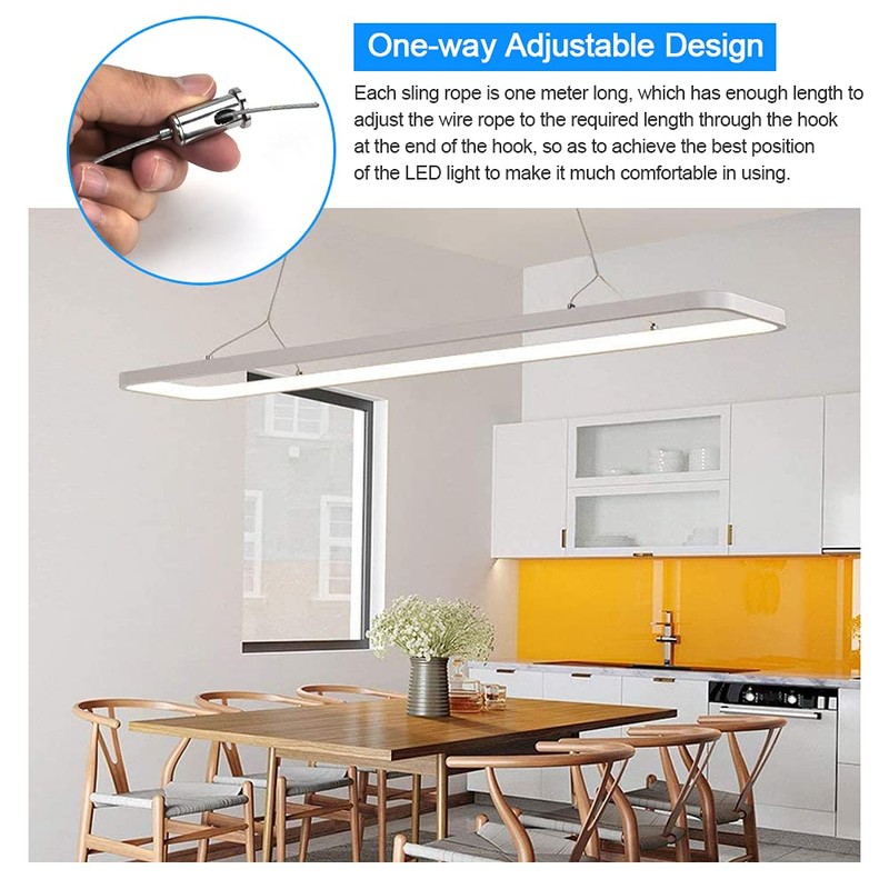 BUZIFU 8pcs Adjustable Picture Hanging Wires: 3.2FT Heavy Duty Stainless