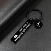 OUMILAN Drive Safe Keychain 26 Letters Keychain Gifts for Boyfriend