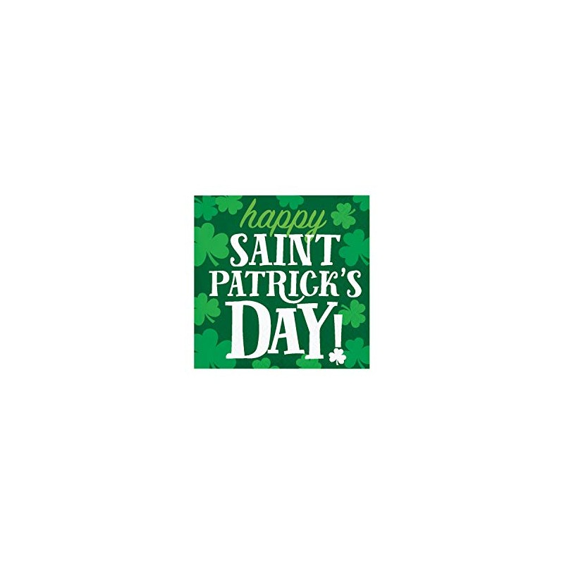 Clover St. Patrick's Day Beverage Napkins, 16 ct