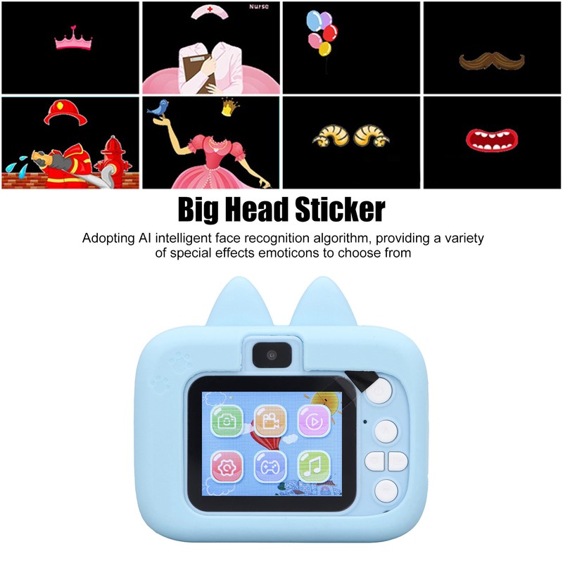 Kids Camera Toys Multifunctional High Definition Lightweight Cute Appearance Cartoon