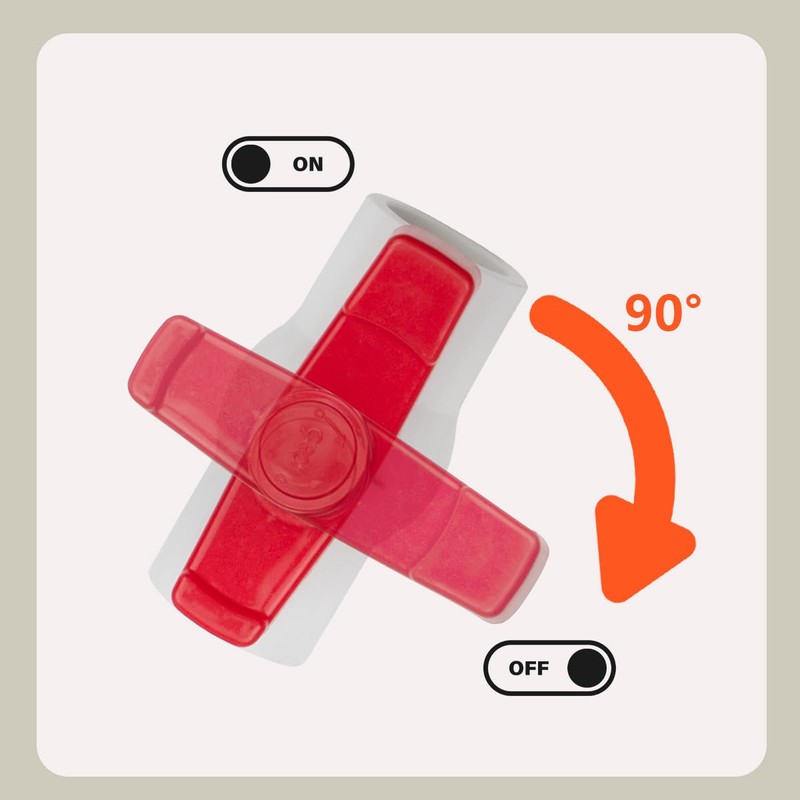 Bwintech 2 Pcs 40MM PVC Ball Valve,Faucet Water Stop Ball