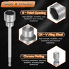 sourcing map 5pcs Nut Driver Drill Bit 19mm Metric Impact