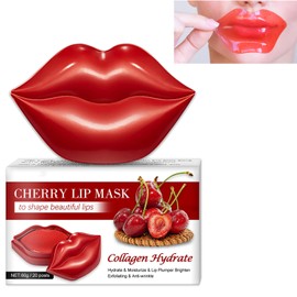 KOAHDE Moisturising Lip Mask, Crystal Collagen Lip Mask, Lip Repair Lip Mask, Collagen Lip Care Mask, Lip Skin Care Mask, Suitable for Dry and Cracked Lips, 20 Tablets