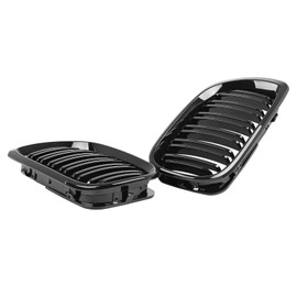 DOCAS Radiator Grille for 3 Series E46 2002-2005 Kidney Double Bridge Sport Gloss Black