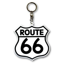 ラバーキーチェーン 【ROUTE66】 ルート66 キャラクター ロゴ 3D キーホルダー 並行輸入 アメリカン雑貨