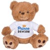TeesAndTankYou Prince Dawson Bear: 8 Inch Brown Teddy Bear Stuffed