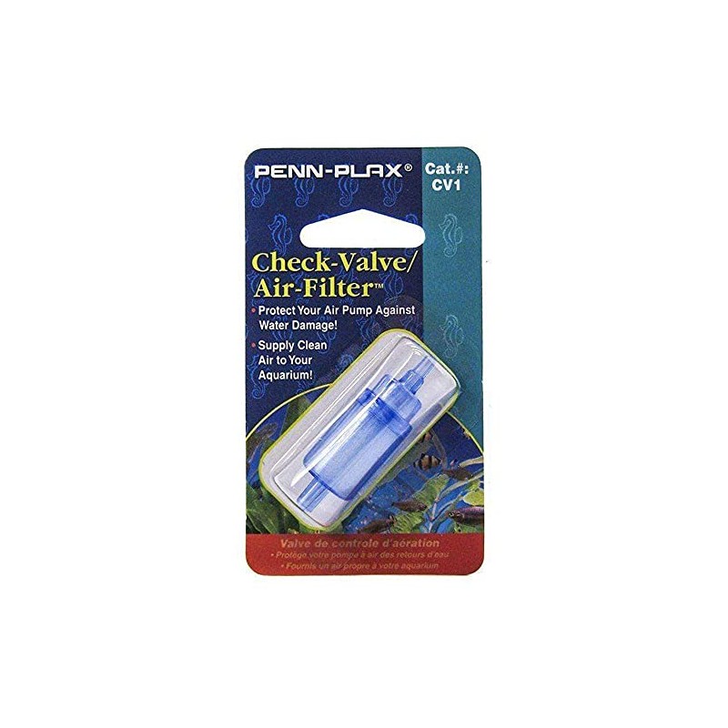 Pen-Plax CV1 Check Valve with Air Filter for Aquariums