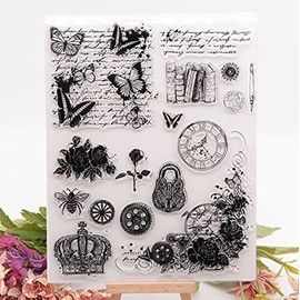 Welcome to Joyful Home 1pc Thinking of You Love Hello Rubber Clear Stamp for Card Making Decoration and Scrapbooking