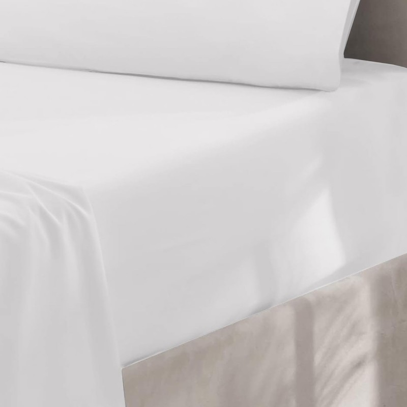Oxford Homeware White King Size Fitted Sheets -100% Brushed Microfibre
