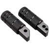 Hurricane HF5114B Foot Pegs Knurled Black Anodized Rear