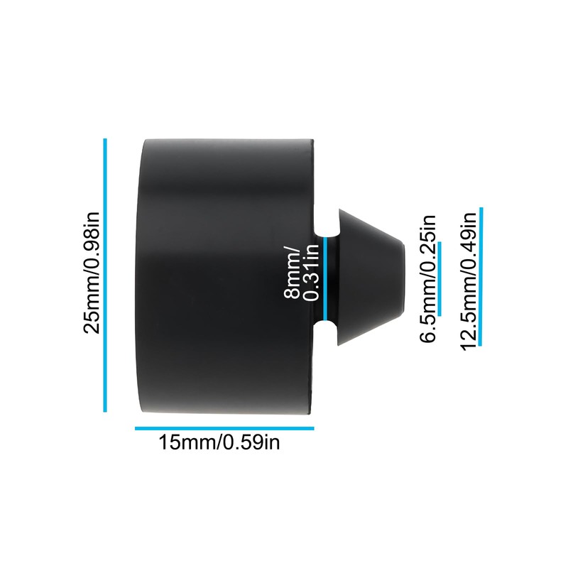 SG Store 4pcs 8mm Motorcycle Seat Bump Stoper Rubber Buffer