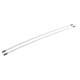 Heavy Duty Pellet Wood Stove Vent Brush and Rod for Chimneys, Stoves, Fireplaces, Dryers, Piping (2 Rods (6ft))