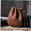 Vintage Leather Drawstring Bag Money Pouch Coin Purse Purse Purse