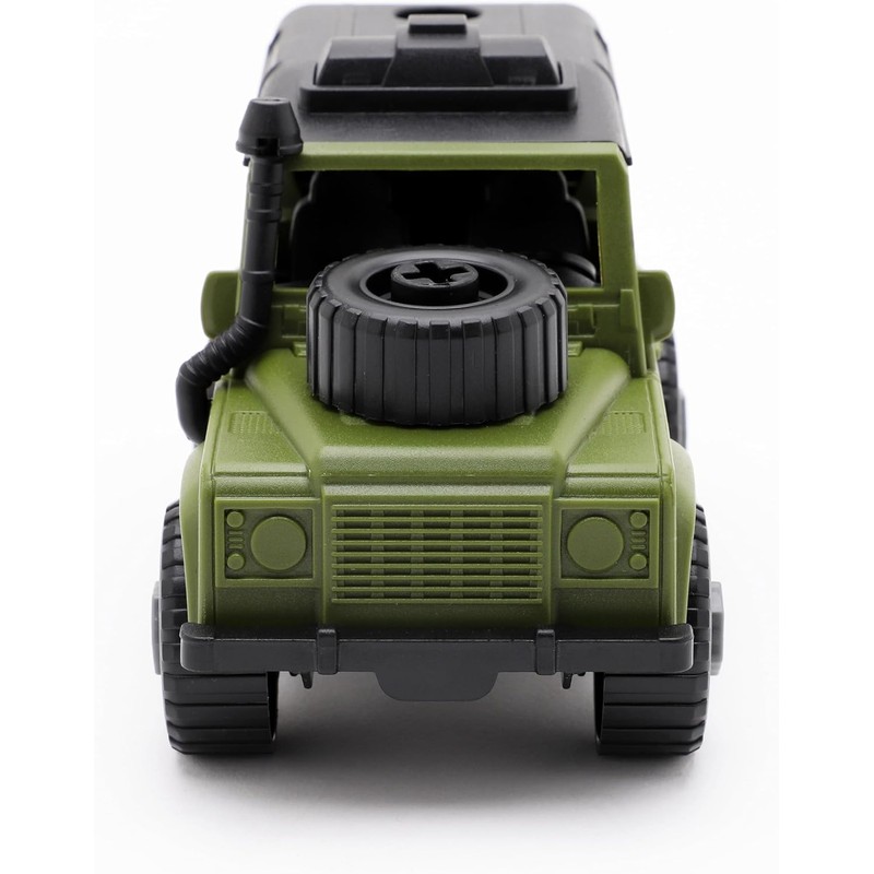 Toyland® 17cm (7") Green DIY Farm Jeep with Multifunctional Screwdriver