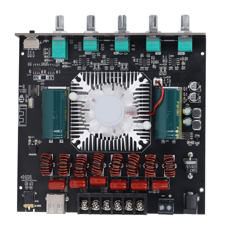 ZK AS21 Bluetooth Amplifier Board Dual Channel TPA3255 Chip 220Wx2