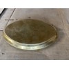Lamp OVAL SOLID BRASS LAMP STAMPED BACKPLATE 6”LONG X 4