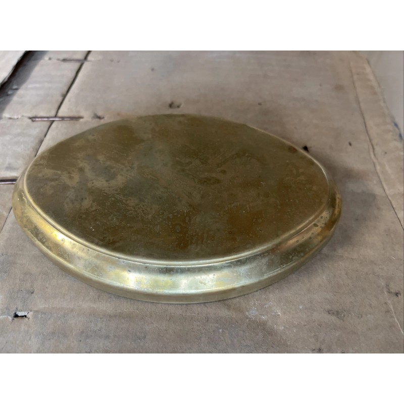 Lamp OVAL SOLID BRASS LAMP STAMPED BACKPLATE 6”LONG X 4