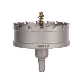 Vearter TCT Hole Saw 89mm Carbide Drill Bit with Pilot Drill Bit for Carbide, Stainless Steel, Mild Steel, Aluminum Alloy, Copper, Iron, Plastic and Fiberglass