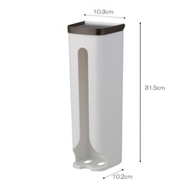 Inomata Chemical Plastic Bag Stocker, Brown