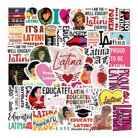 61Pcs Latina Stickers, Cartoon Stickers for Water Bottles Stickers Bulk Waterproof Stickers for Water Bottle Stickers for Kids Dinosaur Water Bottle Sticker Packs Kids Random Stickers Boy Stickers…