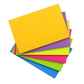 Sticky Notes 4x6, 6 Color Bright Colorful Sticky Pad, 6 Pads/Pack, 45 Sheets/Pad, Self-Sticky Note Pads