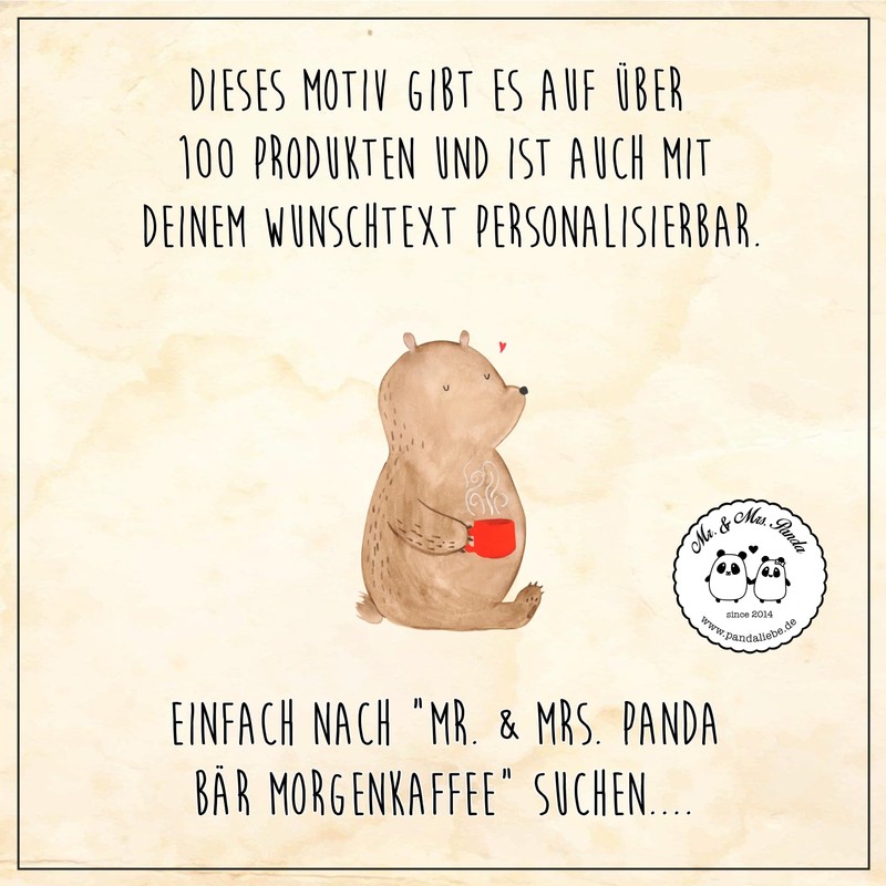 Mr. & Mrs. Panda Personalisierte Foto Tasse Bär Morgenkaffee -