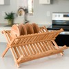 Kozy Kitchen Dish Drying Rack Bamboo Dish Rack Plate Rack