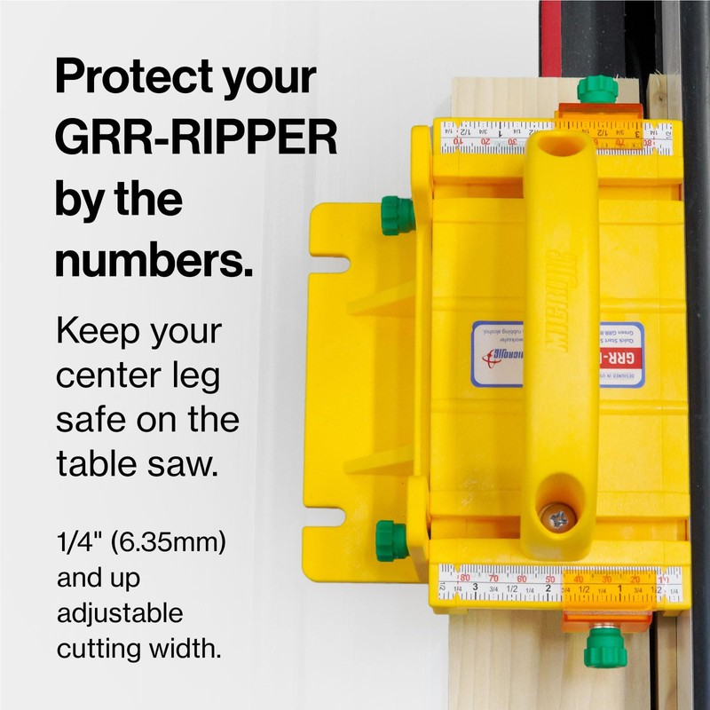 MICROJIG Grr-ripper Safe Rip Upgrade Kit, GRSR-P50K2, Compatible with GRR-RIPPER