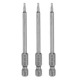 HARFINGTON 3pcs H2.0 Hex Head Drill Bit Wrench 2mm Metric Flat Tip 1/4" Hex Shank 100mm (4") Long Magnetic Hexagonal Screw Driver Socket Industrial Screwdriver Power Bits