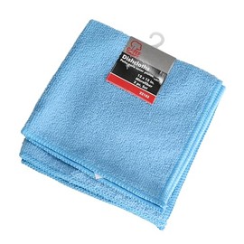 Chef Craft Microfiber Dishcloth, 2 pc. - Lt. Blue 12 x 12 inches