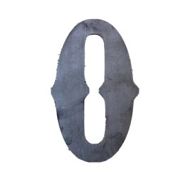 Unbranded Metal Number Zero “0” - 8” Inch Tall x 1/8” Thick Machine Cut Letters