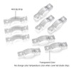 Threetwofour 100 Pack Strip Light Mounting Brackets,Tape Light Fixing Clips,led
