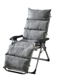 Sun Lounger Chair Cushions Sundlight Patio Cushions Chaise Outdoor Mattress Recliner Quilted Thick Padded Seat Cushion Reclining Chair Rocking with Ties(Color3,49x20x5inch/125x50x12cm)