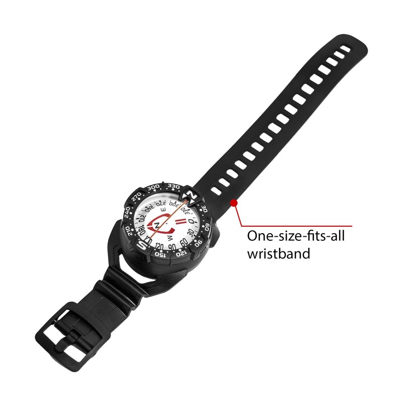 SAEKODIVE Wrist Compass - Glow in The Dark, Waterproof Dive