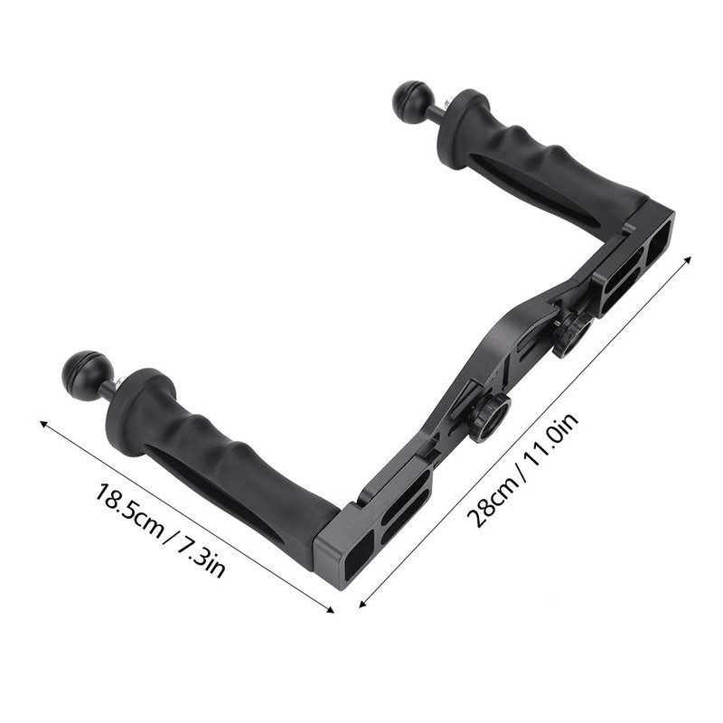 Underwater Tray, Aluminum Tray with Two Handles Underwater Camera Housing