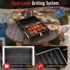 SUNLIFER Portable Charcoal Grill, Table Top Small BBQ Grill For