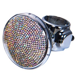 Large Steering Wheel Knob Spinner Bling - Compatible with Thick Steering Wheels, Smooth Suicide Knob with Bearing Easy Installation - Suitable for SUV, Trucks, Vans and Sport Steering Wheels