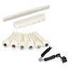 8-Piece Acoustic Guitar Bone Upgrade Kit: Real Bone Bridge Saddle,
