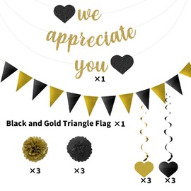 We Appreciate You Banner Thank You Party Decoration Supplies Employee Appreciation Decorations Work Anniversary Office Party Decorations for Employee Staff