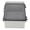 Waterproof Junction Box with Clear Cover, ABS Plastic Hinge Housing,