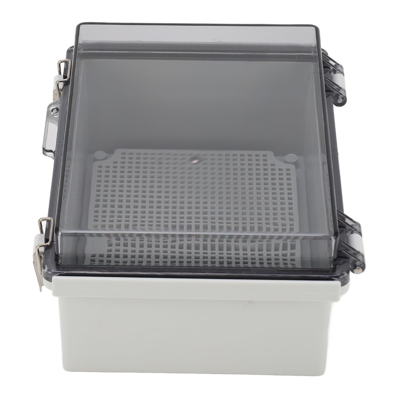 Waterproof Junction Box with Clear Cover, ABS Plastic Hinge Housing,