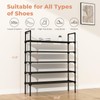 LANTEFUL 5 Tier Shoe Rack for Closet Shoe Organizer with