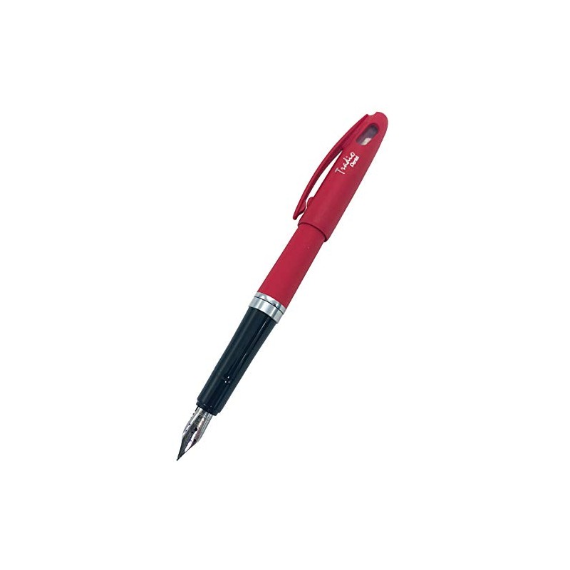 Kitera TRF93B Traditiono Fountain Pen, Vermillion Axis, Pentel