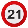 Folat - 21st Birthday Traffic Sign Paper Plates - 8