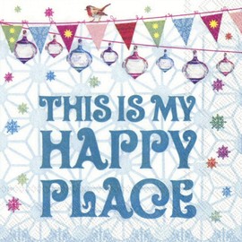 Ihr Weihnachten Happy Xmas Stellen Cocktail oder Tee Kleine Papierservietten Papier Servietten 3-lagig