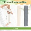 VEGCOO 2 Pairs Leg Warmers for Women, Knitted Yoga Long