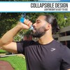 Hastarah - Botella de agua flexible de silicona, 8.5 onzas