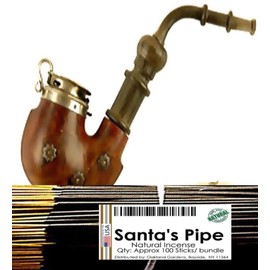 Oakland Gardens Brand, (S) Santa's Pipe Incense - A Cozy Scent with Notes of Cherrywood, Raspberry, Vanilla and Santa's Pipe (10-Bundle)