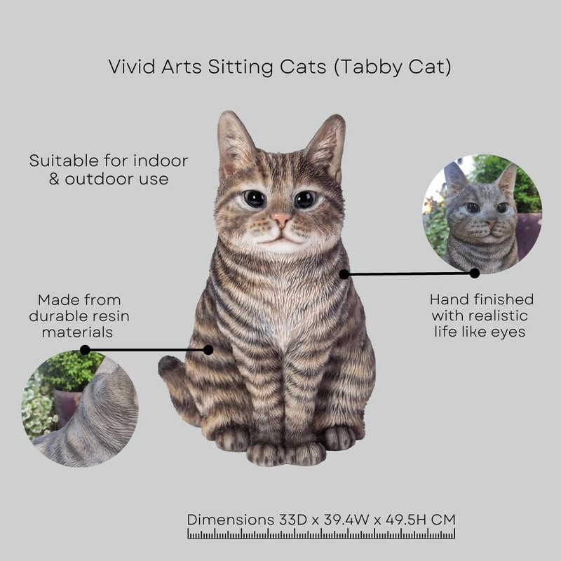 Vivid Arts Sitting Cats (Tabby Cat)